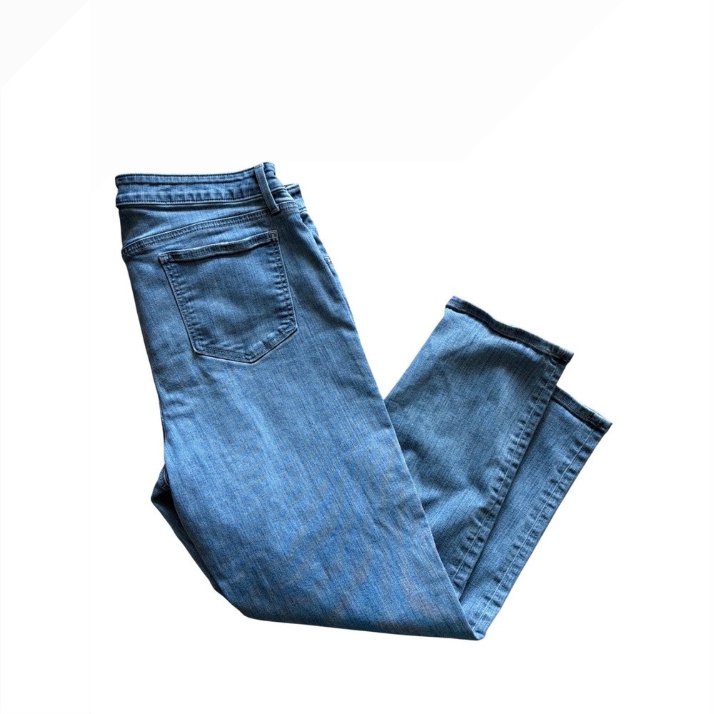 Chico's No Girlfriend Jeans Womens 16R Blue So Slimming Slim Leg Medium Wash
